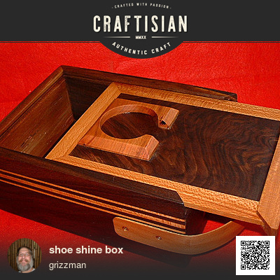 shoe shine box - Woodworking Project by grizzman - Craftisian