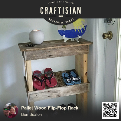 Pallet Wood Flip-Flop Rack - Woodworking Project by Ben Buxton