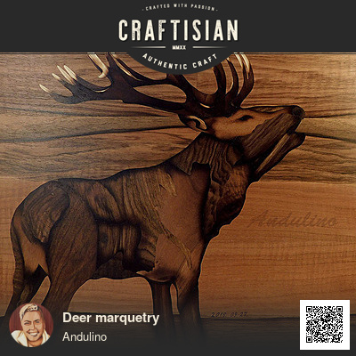 Deer marquetry - Woodworking Project by Andulino - Craftisian