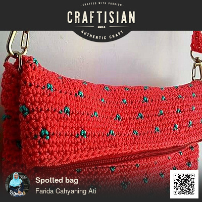 Spotted bag - Needleworking Project by Farida Cahyaning Ati - Craftisian
